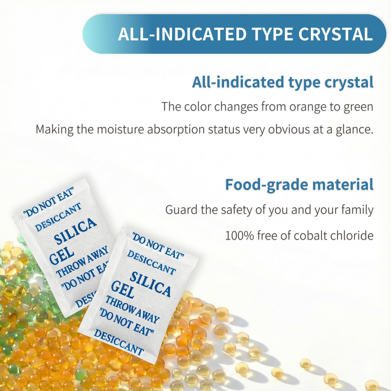 50 Pack 5g Reusable Silica Gel Packets, Food Grade Silica Packets — Amazon image 7