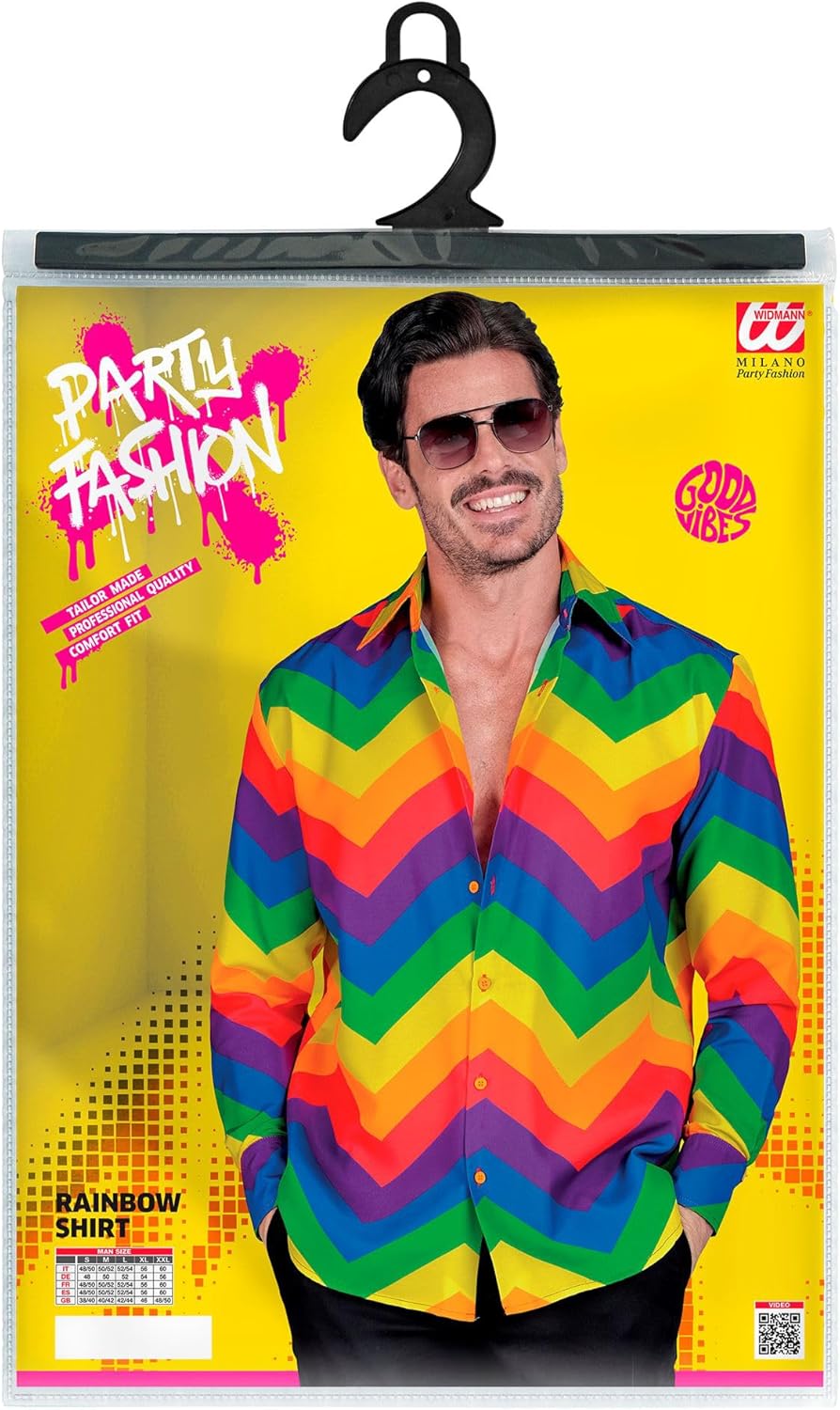 W WIDMANN MILANO Party Fashion - Party Fashion shirt, long sleeves, men's shirt, showmen, carnival costumes