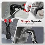 BILITOOLS 3-Piece Outils en tôle de couture à la main, ensemble de pinces à cintrer en tôle, 45° & 90° Acier au carbone durci par l'outil Bender 60 Mâchoires en mm, poignée antidérapante, pour plateau en zinc et acier
