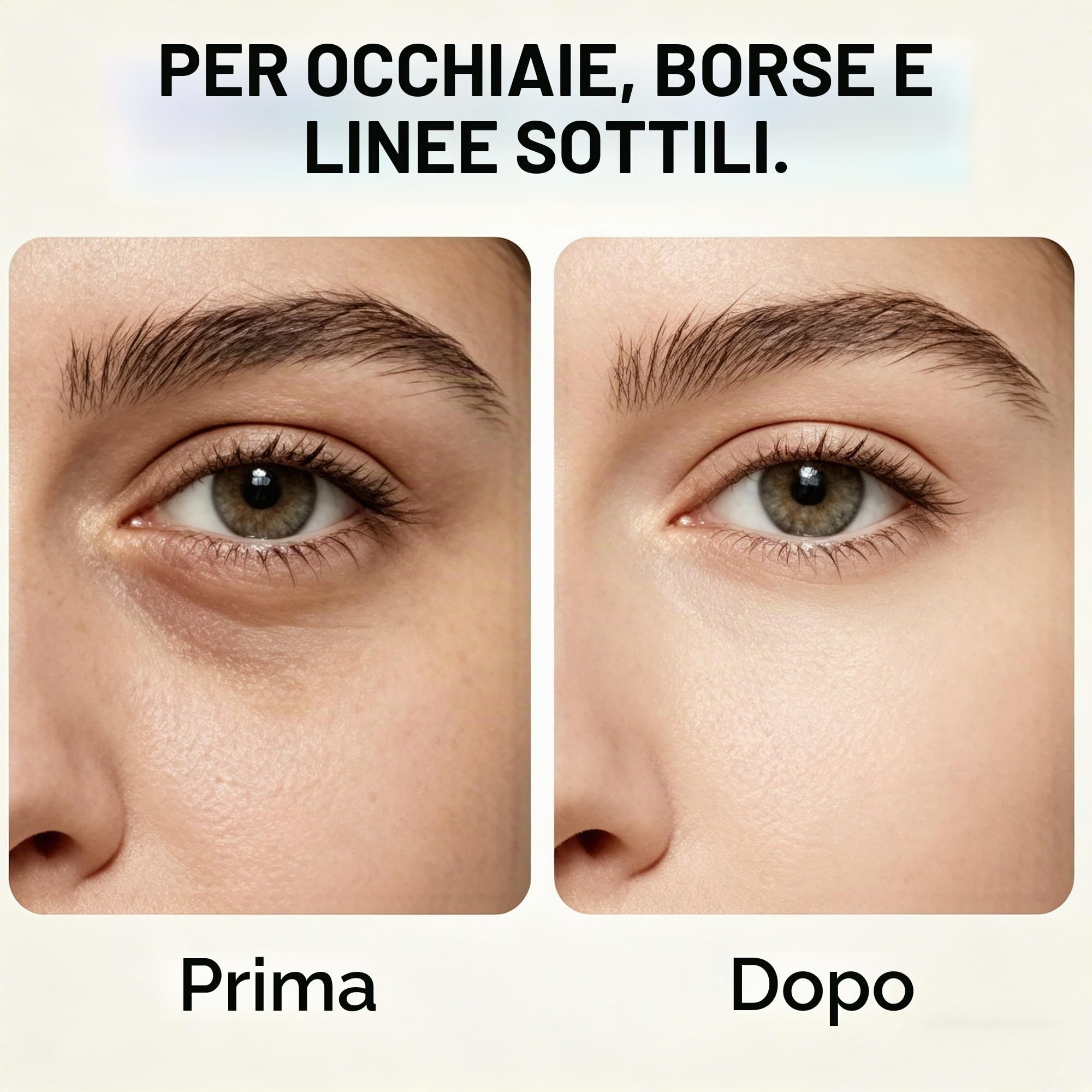 Dispositivo antirughe e antietà 9 in 1 con terapia a luce LED, massaggiatore elettrico per occhi EMS, calore e vibrazione, testina rotante a 90° per occhiaie, borse e linee sottili