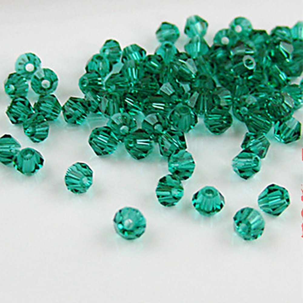 100pcs loose glass crystal bicone spacer beads 4mm Clear Black Green Blue U pick Colors