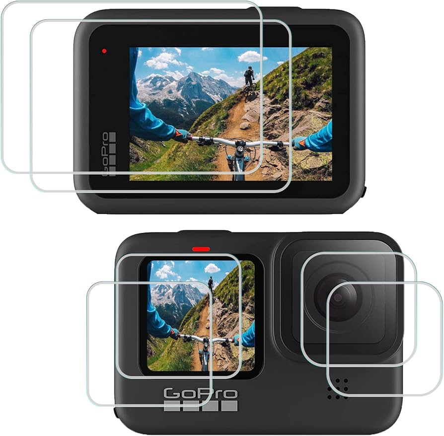 Tempered Glass Protector for GoPro Hero 12 / 11 / 10 / 9, waterproof -  Glass Screen Protector