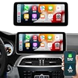 12.3'' Android 14 Car Radio Wireless Carplay Touchscreen for Mercedes Benz C Class W204 S204 2011-2014 NTG4.5 System Car Stereo, Support Wirless Android Auto, Navigation,Camera
