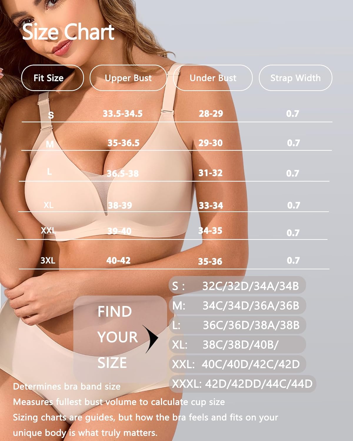 COOL CUTE Wireless Jelly Bras for Women Supportive Bras for Women Sexy V Mesh Comfy Bralette Seamless Tshirt Everyday Bra - Image 4