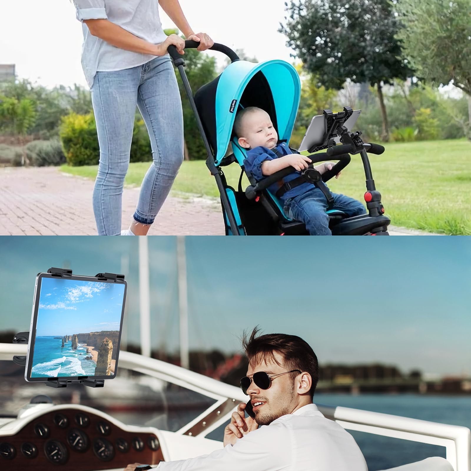 Jubor Supporto Tablet per Microfono, Porta Tablet Asta Regolabile a 360
