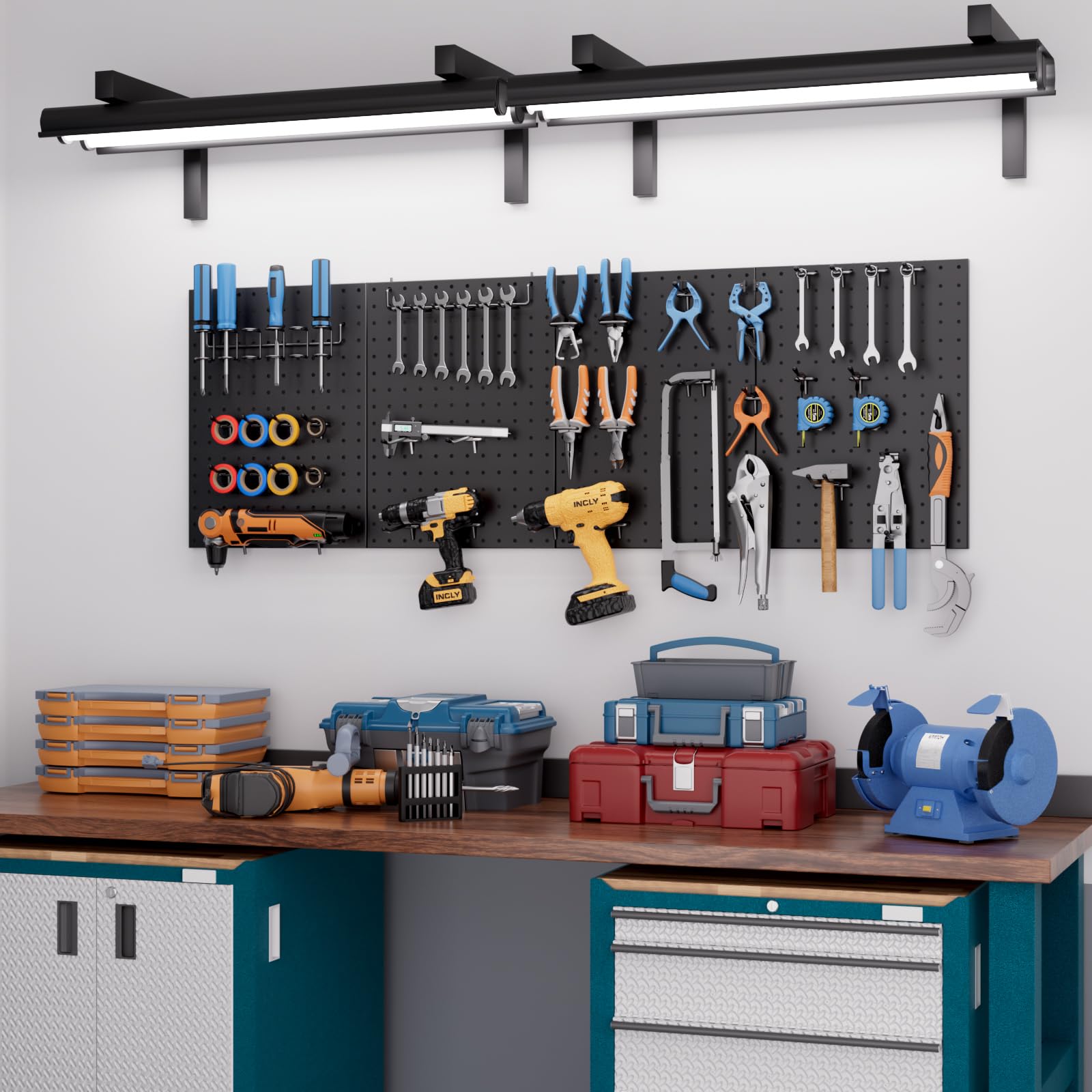 Amazon.com: INCLY 4 Pack Peg Board, 12