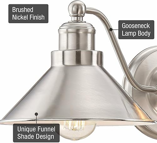 Miniatura 2 de Kira Home Welton - Candelabro de pared, RV-WB4833-BN