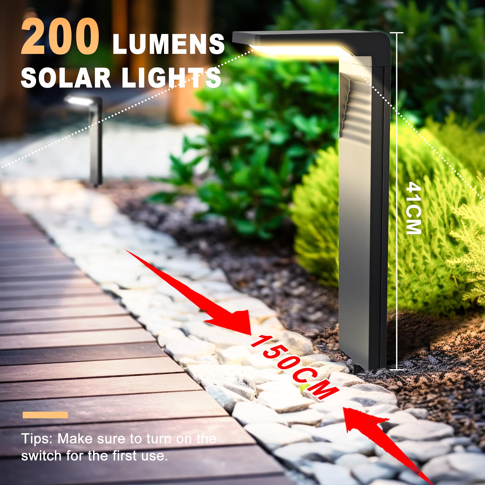 LES FLEURS Lampes solaires d'extérieur YH0801D-UK-6P