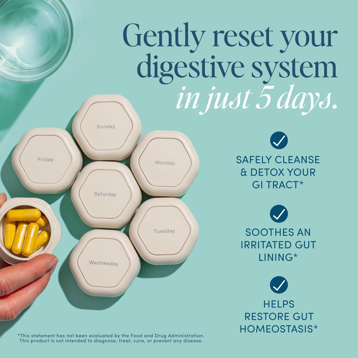 Biome Gut Remedy Capsules (5 Day Cleanse, 3 Rounds, 90 Capsules) Gut Reset with Magnesium Citrate, Berberine, Immunolin, L-Glutamine - Reset Digestive System, Rebalance Microbiome (3 Month Supply)