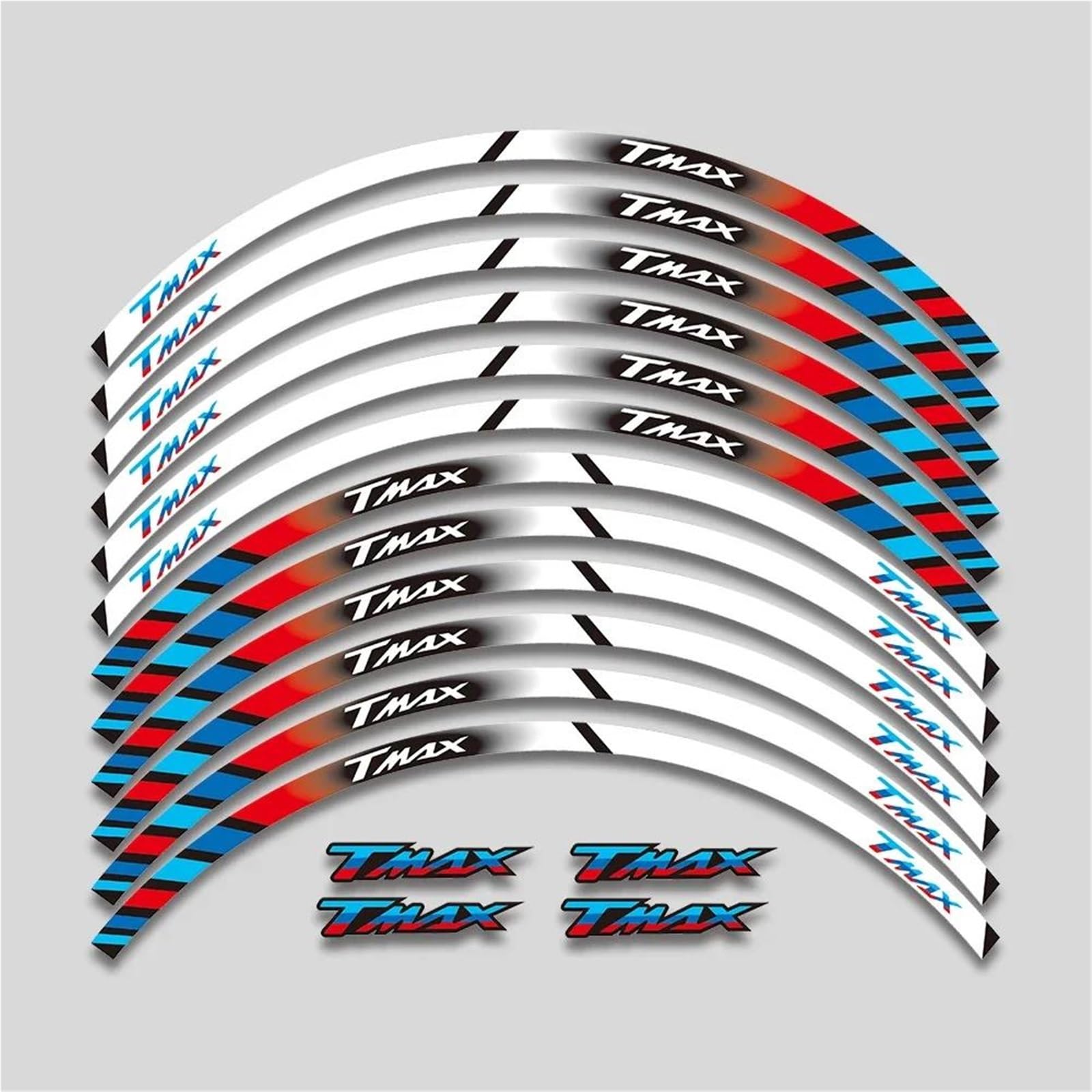 Wheel Stickers Motorcycle Wheel Sticker for TMAX500 TMAX530 TMAX560 TMAX 500 530 560 Decals Reflective Decal Rim Hub Stickers Rim Reflective Decal