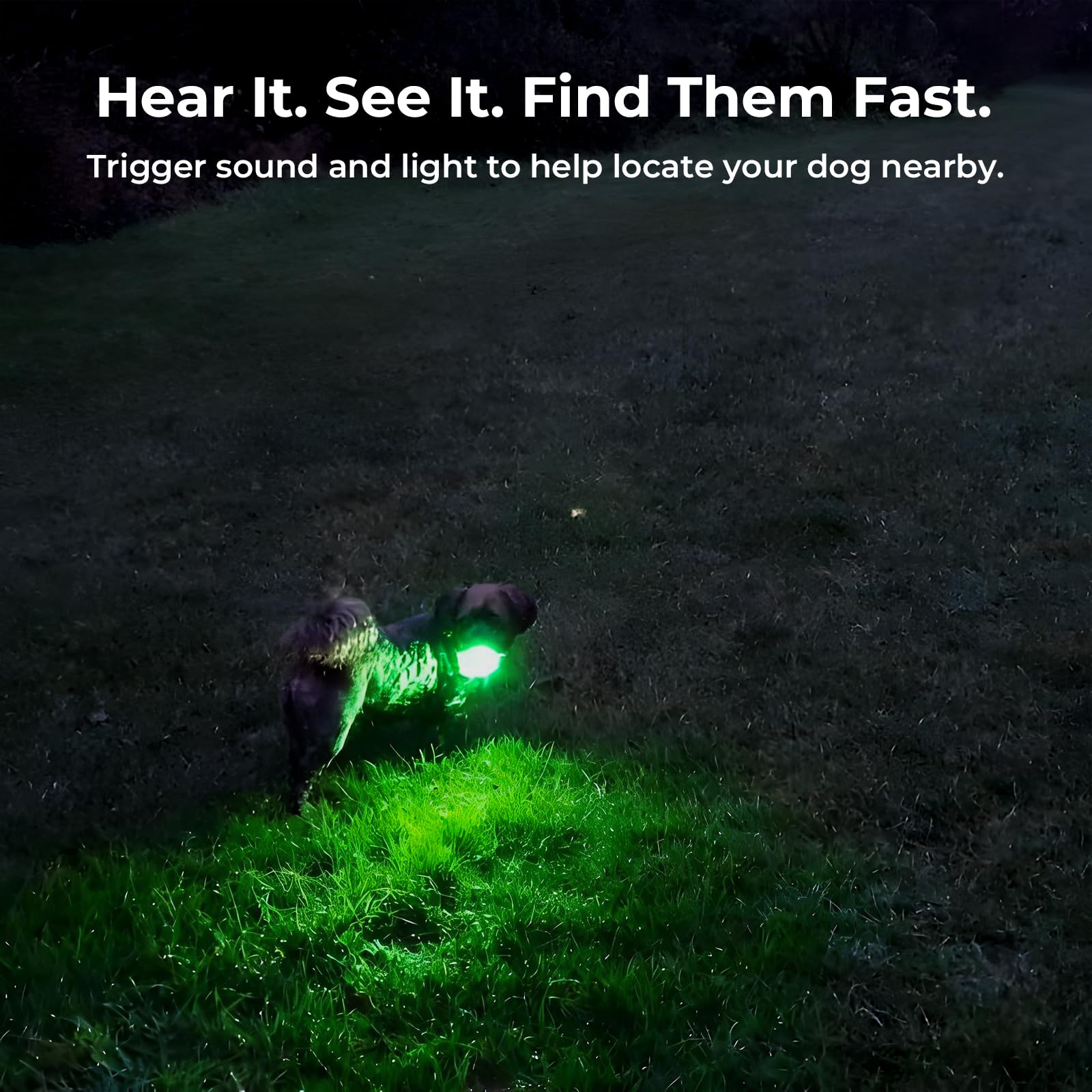 No Monthly Fee Dog GPS Tracker for Large Dogs - Off-Grid Pet Locator with 3-Level Virtual Fence, Long Active Battery, Reflective Collar, Easy to Use (No Maps), IP67 Waterproof & Remote Light/Sound - image 7
