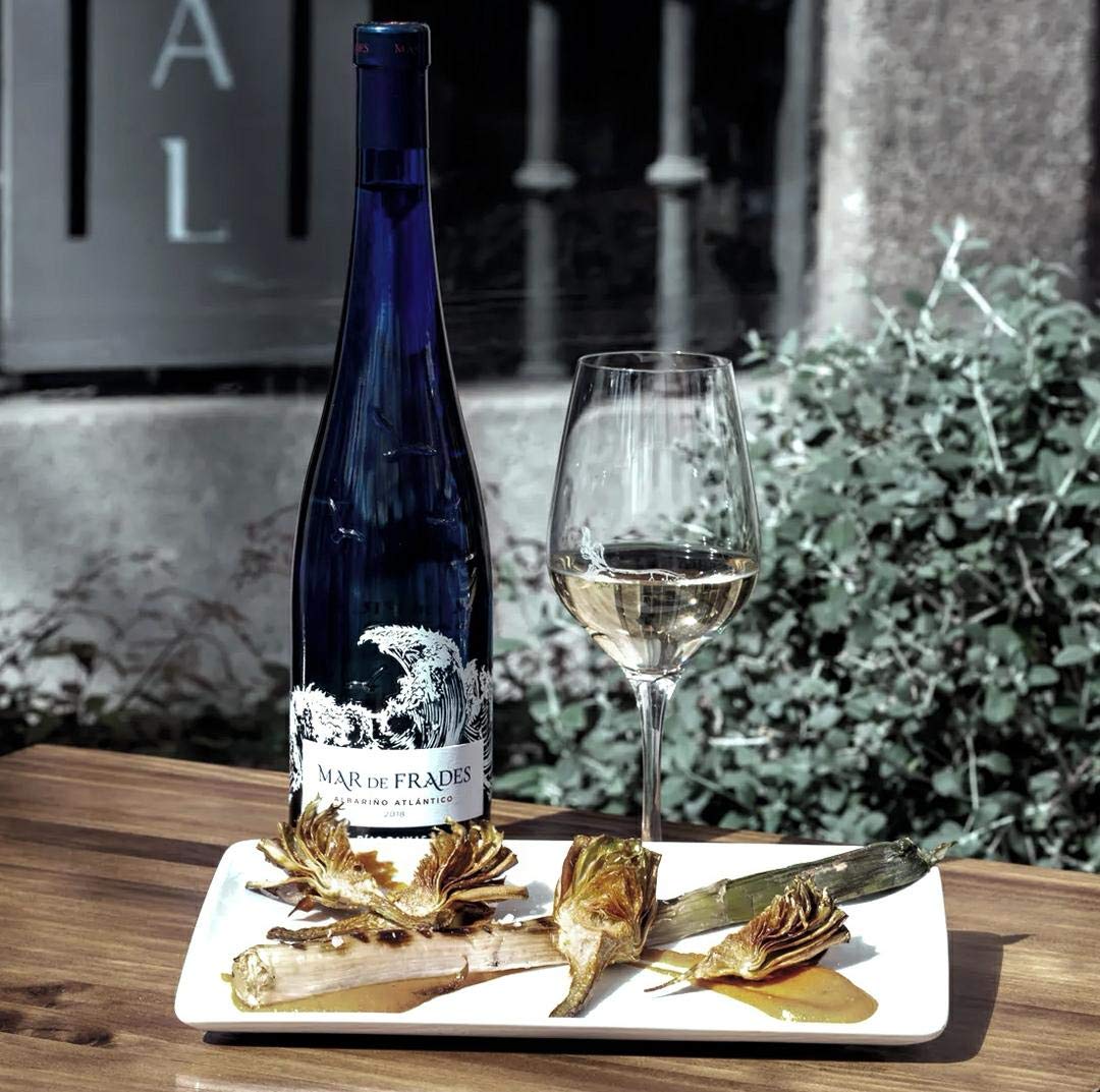 Mar de Frades 6er Set Albarino Atlantico 0,75L (12,5% Vol) 6x Weißwein Trocken Rebsorte: 100% Albarino Jahrgang variierend- [Enthält Sulfite]