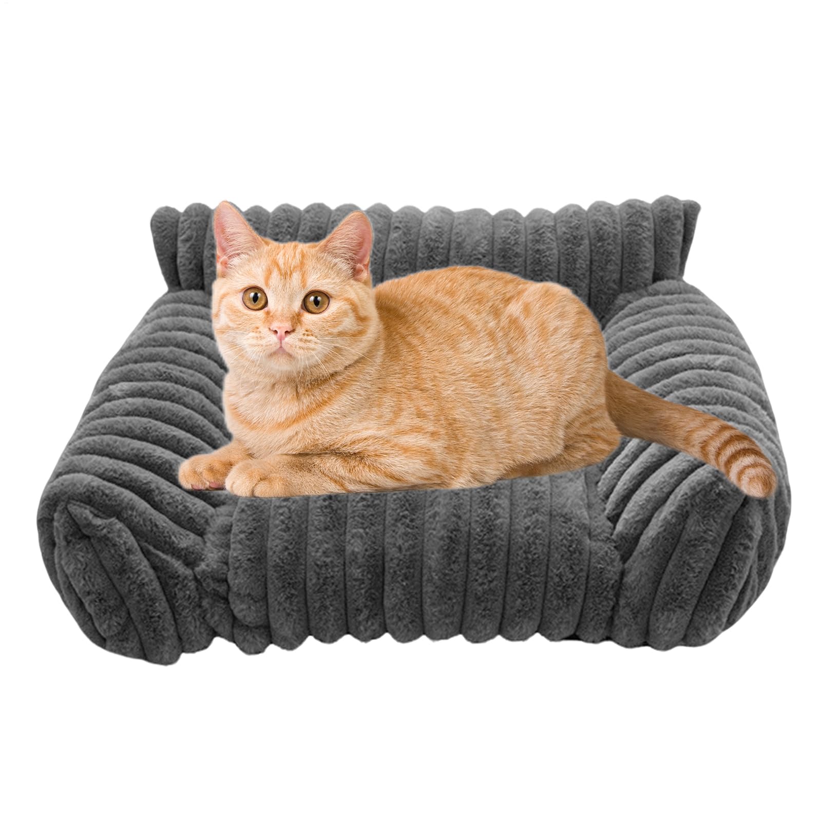 Sofas Bett für Haustiere, Sofa für Haustiere, für den Innenbereich, erhöht, flauschig, für Katzen und Hunde, für den Innen- und Außenbereich, Reisen, Apartment, Auto, Hof