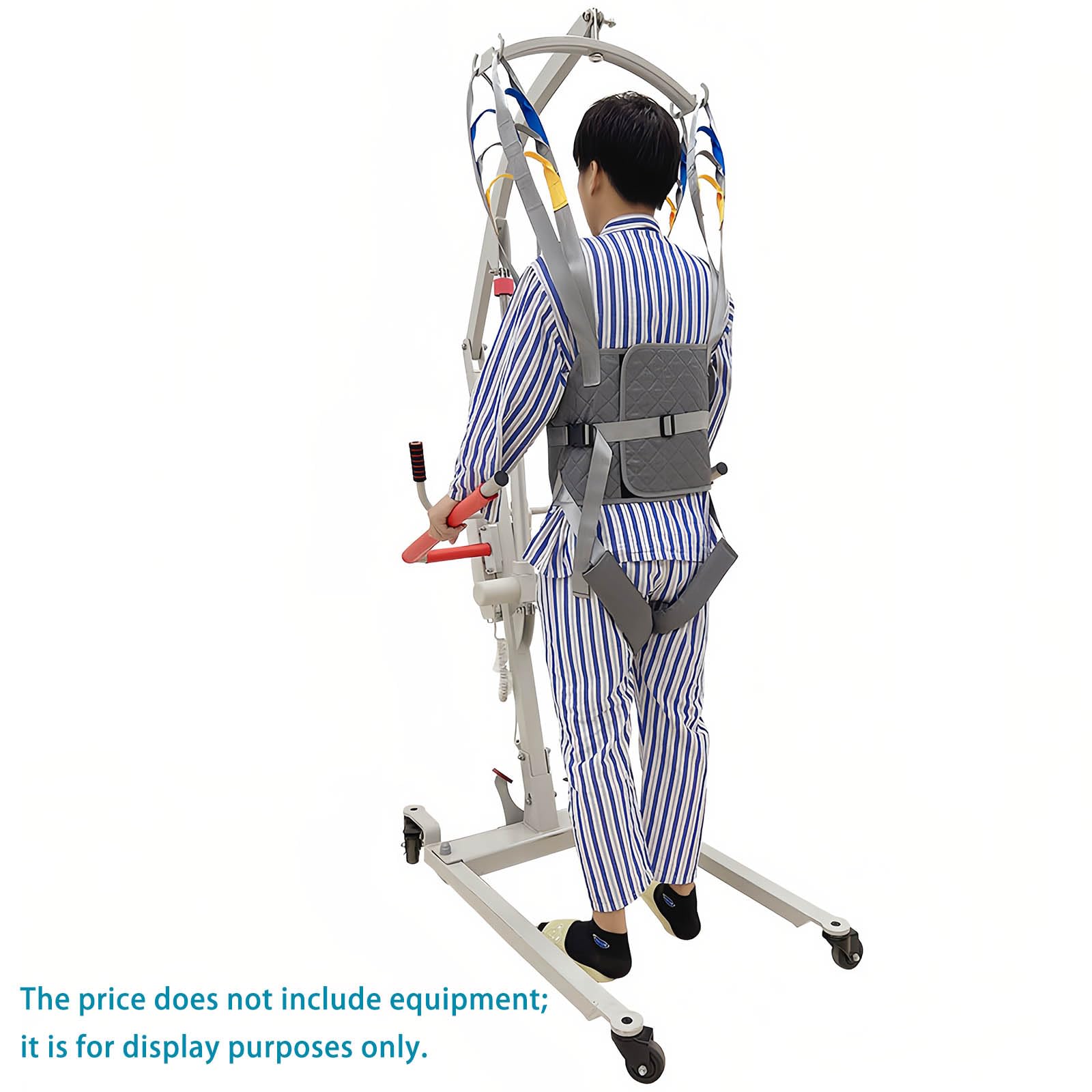 Imbracatura di sollevamento paziente per supporto a quattro punti, attrezzatura medica di sollevamento, cinghia di trasferimento completa del corpo, aiuti di sollevamento per ambulazione e allenamento
