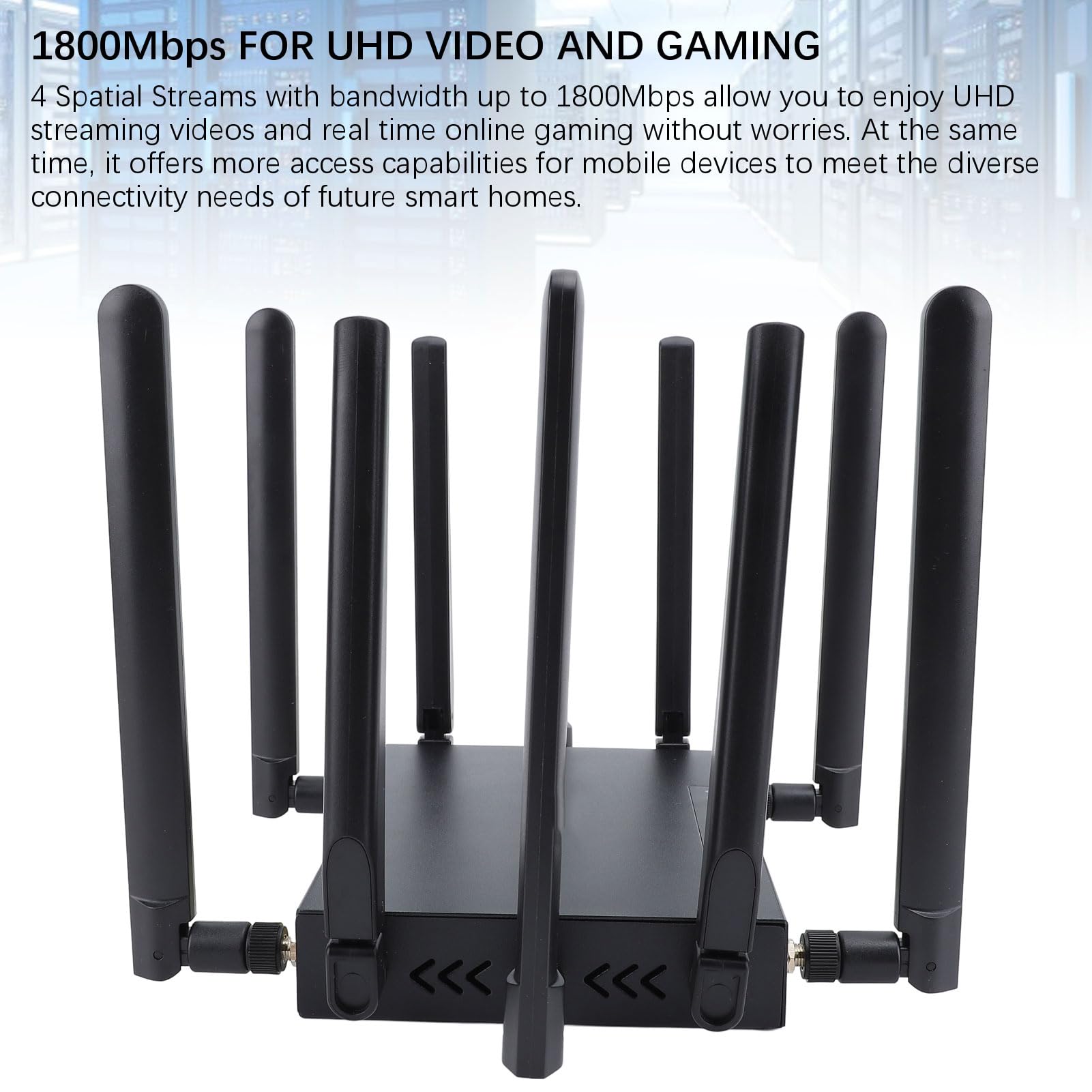 Router 5G CPE, Router WiFi 6 Modem 5G Dual Band con Slot per Scheda SIM, 10 Antenne Router WiFi 6 Gigabit Sbloccato 1800Mbps per Viaggi in Villa Domestica (Spina europea)