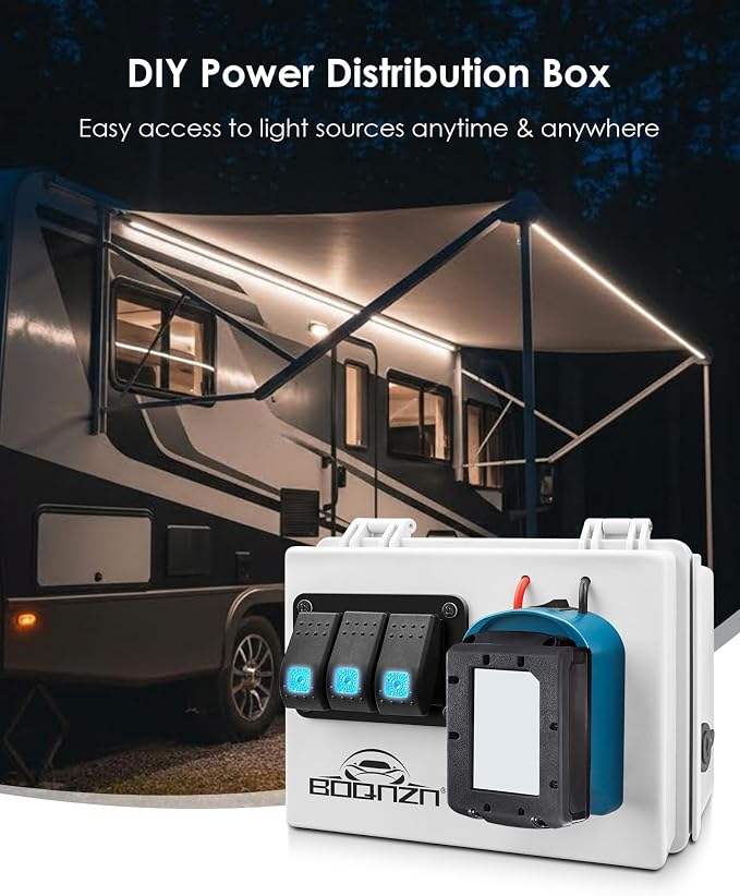 Caja de Distribución de Energía con Adaptador Compatible con Batería Makita 18V miniatura 2