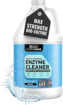 Creative Scents Multipurpose Enzyme Cleaner & Odor Remover | Super Concentrated for Floor, Carpet, Drain | Pet Urine Odor Eliminator | Enzyme Cleaner for Cat Urine & Dog Poop | 1 Gallon - Original