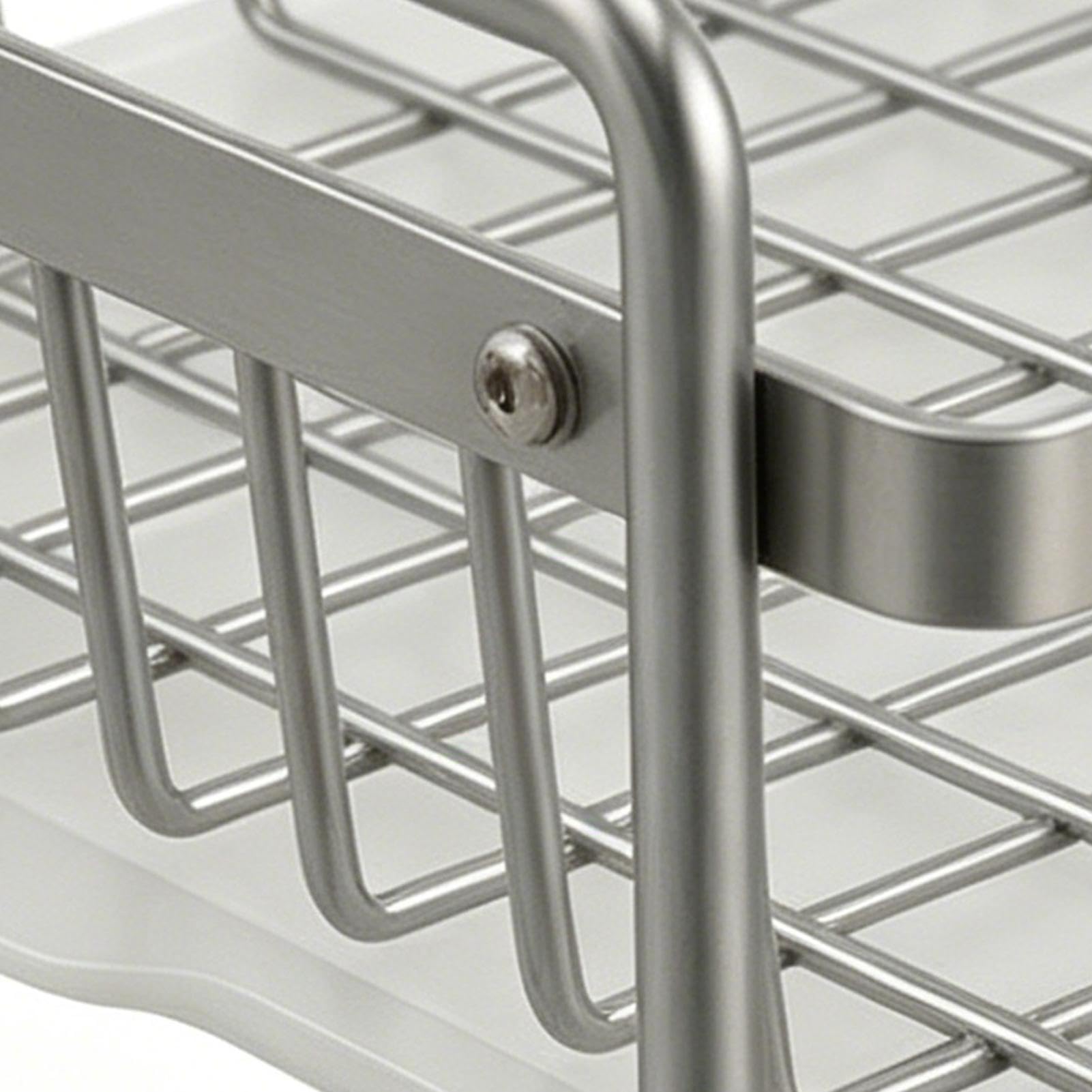 Escurridor de Tazas para Encimera Cesta de Almacenamiento Inoxidable | con Bandeja de Sin Taladro Estante para Condimentos para Vajilla de Encimera, Tazas de Café,