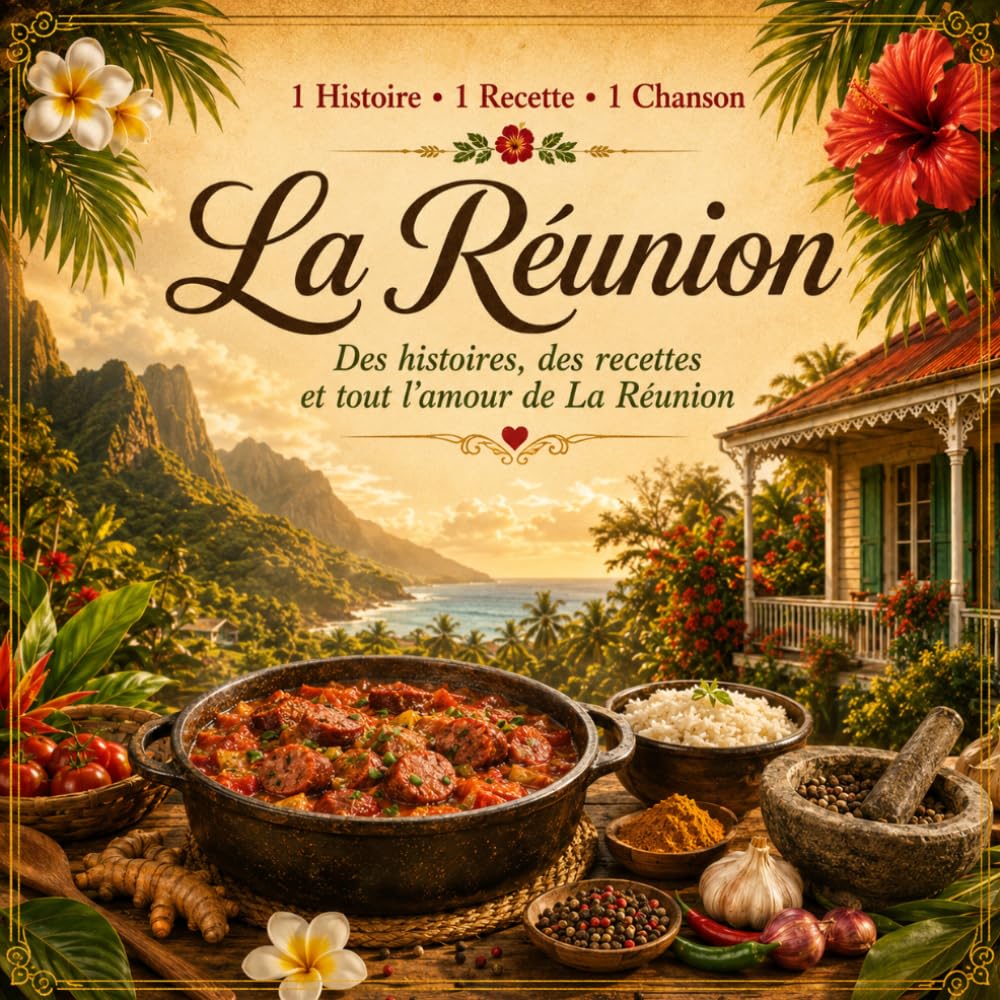 1 Histoire 1 Recette 1 Chanson : La Réunion: Recettes réunionnaises, histoires de famille, traditions créoles et chansons de l’île (Cuisine & Rhums des Îles par Ti Fernand)