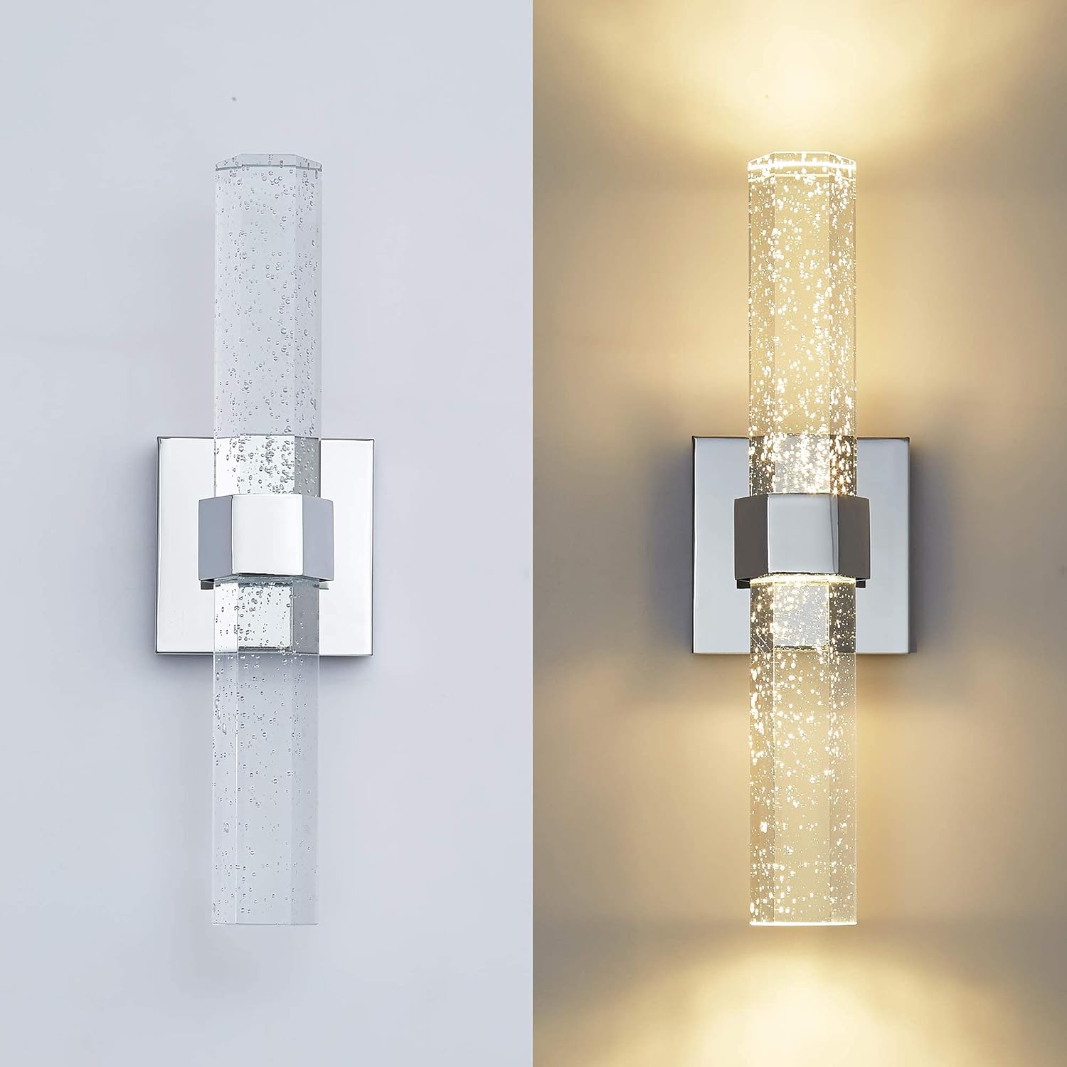 10W LED Wall Light, WOSHITU 3000K Modern Indoor Bathroom Wall Lamp ...
