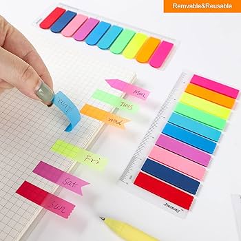 Pastel Sticky Notes Set, 10 Pcs/2000 Sheets Colored Sticky Tabs, Sticky