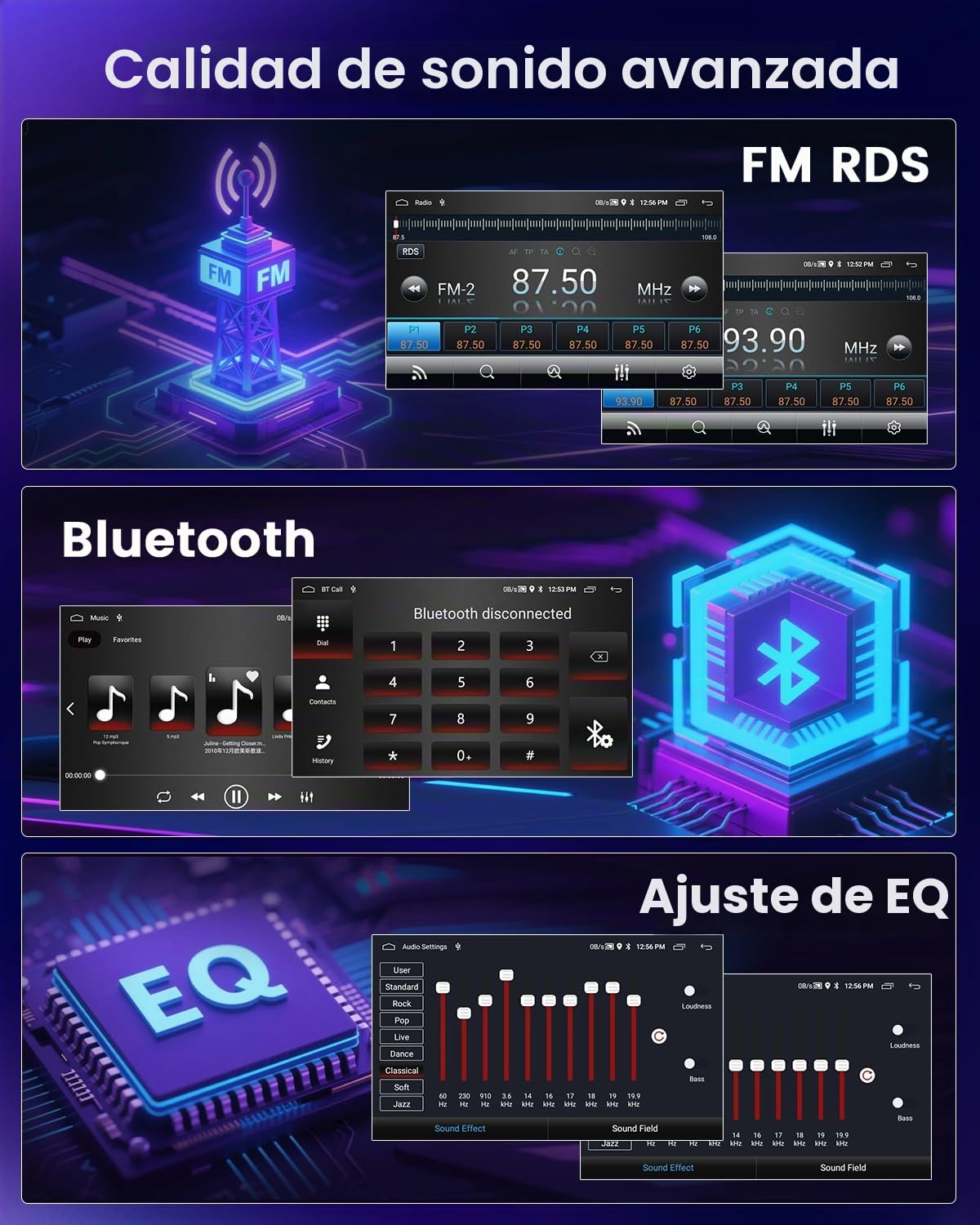 Hikity Autoradio para Chevrolet Aveo Captiva Epica Holden Daewoo Pontiac