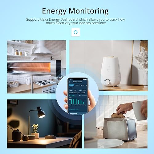 Miniatura 3 de SONOFF Enchufe inteligente S40 con monitoreo de energía, salida inteligente de 15 A, certificado ETL, compatible con Alexa y Google Home, compatible