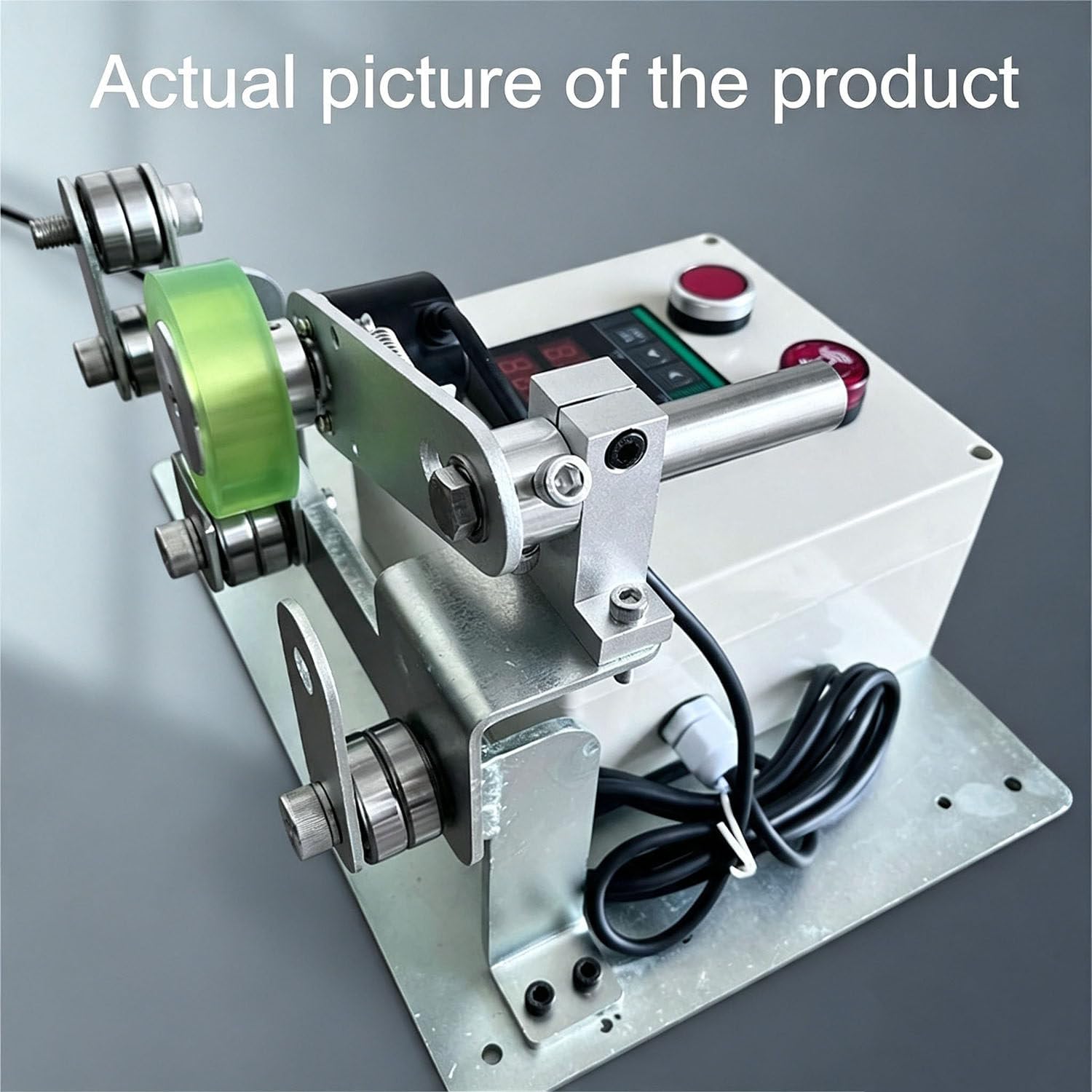 Contador Digital Rodante 110-240v Para Cables Y Cuerdas Metálicas | Cuenta Con Aviso Sonoro De Límite Ajustable,Tres Modos De Recuento,Valor Inicial Configurable,Para Hilos Y Varillas Metálicas