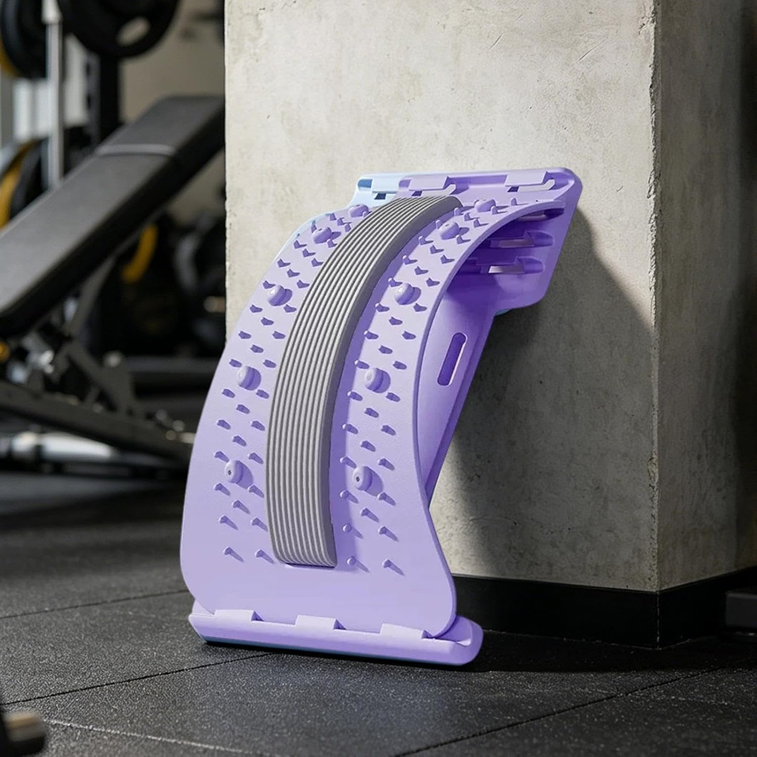 Back Stretcher Device 3 poziomy regulacji przenośna deska Cracking Board With Sturdy Build reliable Comfort For Lumbar Stretch Aid Premium Neck Shoulder Muscle Spinal Correction Home Gym Offices