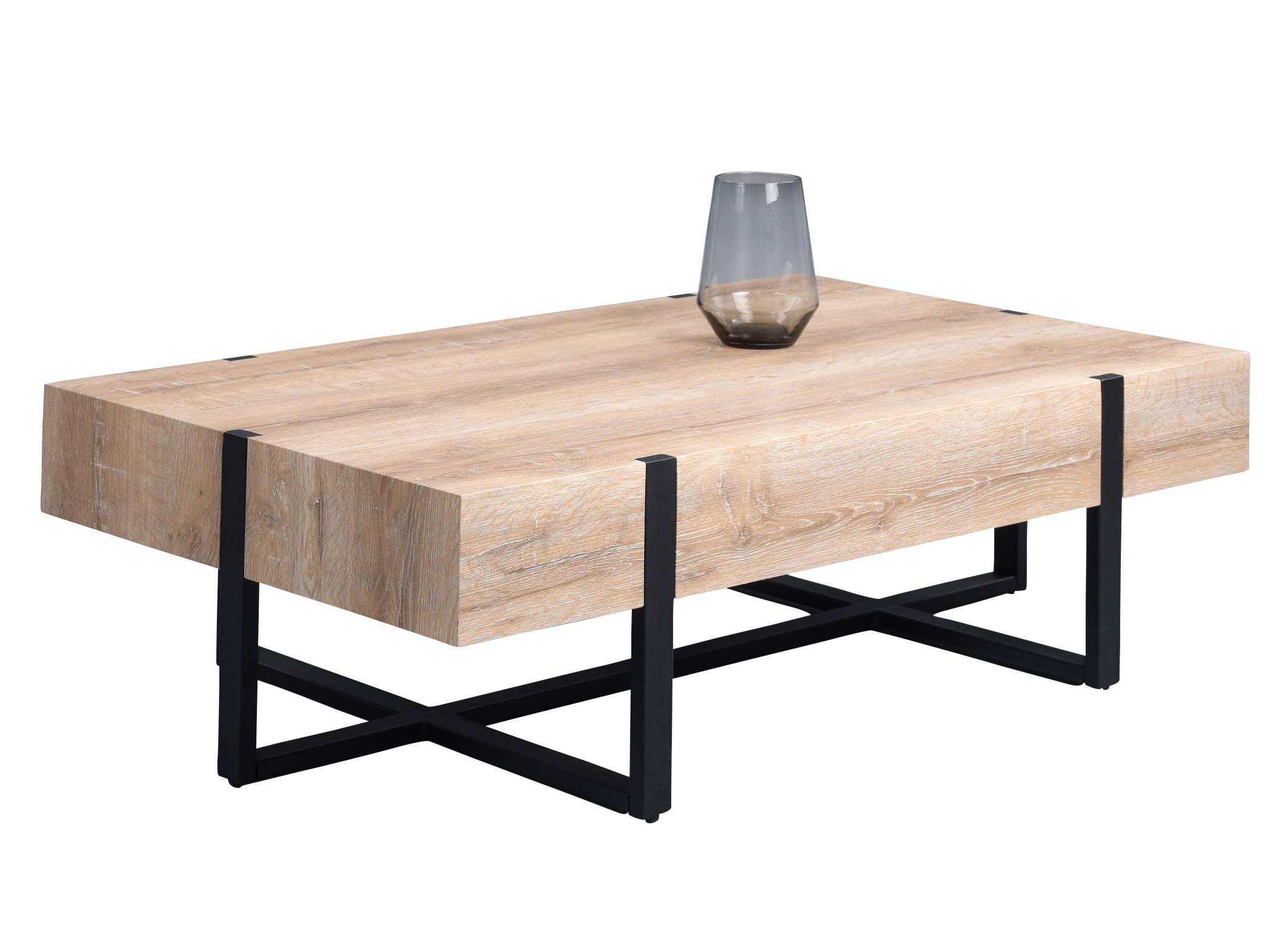 HomeTrends4You Delta Coffee Table MDF Brown 118 x 38 x 70 cm