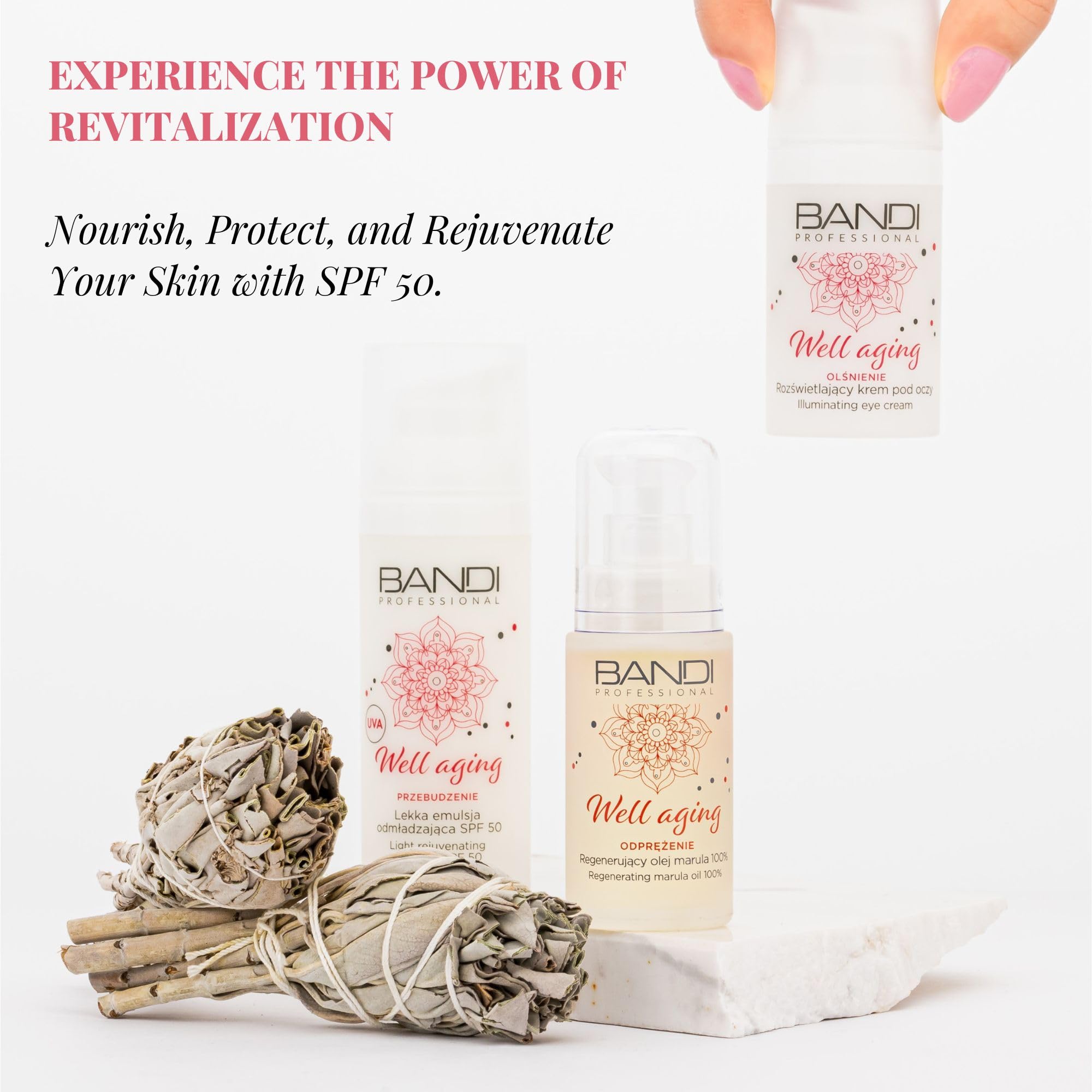 Bandi Revitalizing Spf 50 Face Cream Anti-Aging Moisturiser for Mature Skin Hydrating Day Cream with Ginseng and Plant Collagen for Youthful Radiance and Protection - Image 4