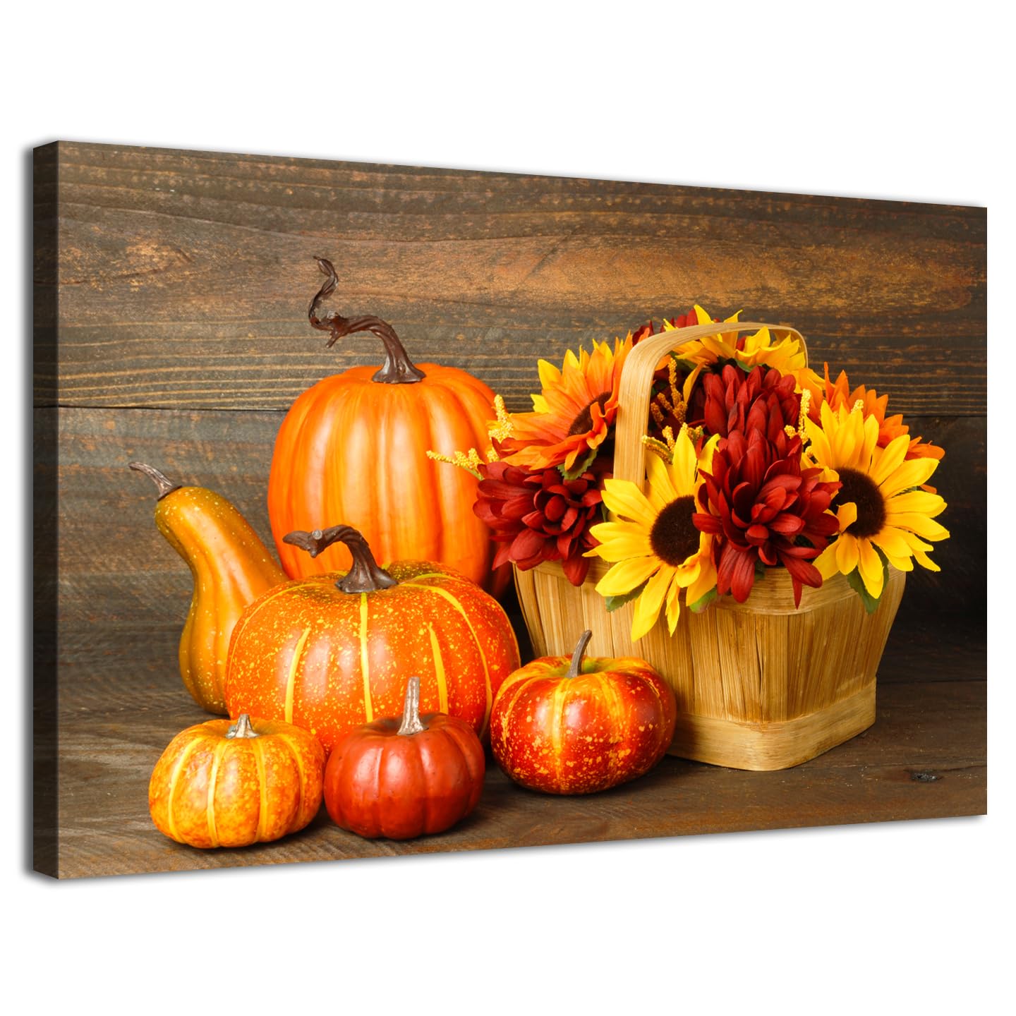 Amazon.com: Large Fall Pumpkin Wall Art Farm Harvest Orange