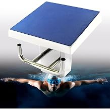 Heavy Duty Pool Diving Board with Handrail, Non-Slip Swimming Platform, Stainless Steel Base, 15 Incline for Training and Competition Use