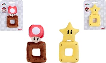 Simba My Mario Baby Plush Rattle 6-Inch Star Sensory Grab Toy for Infants
