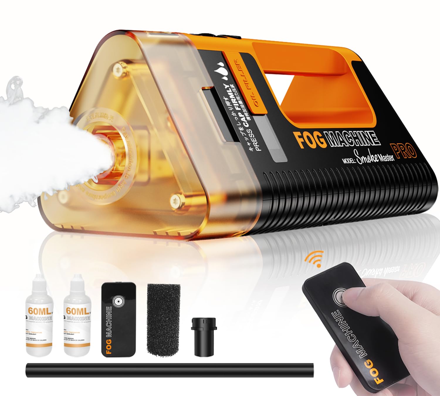LENSGO FOG MACHINE スモークマシン コンパクト Amazon.com: LENSGO Portable Fog Machine Master Pro 100W Handheld