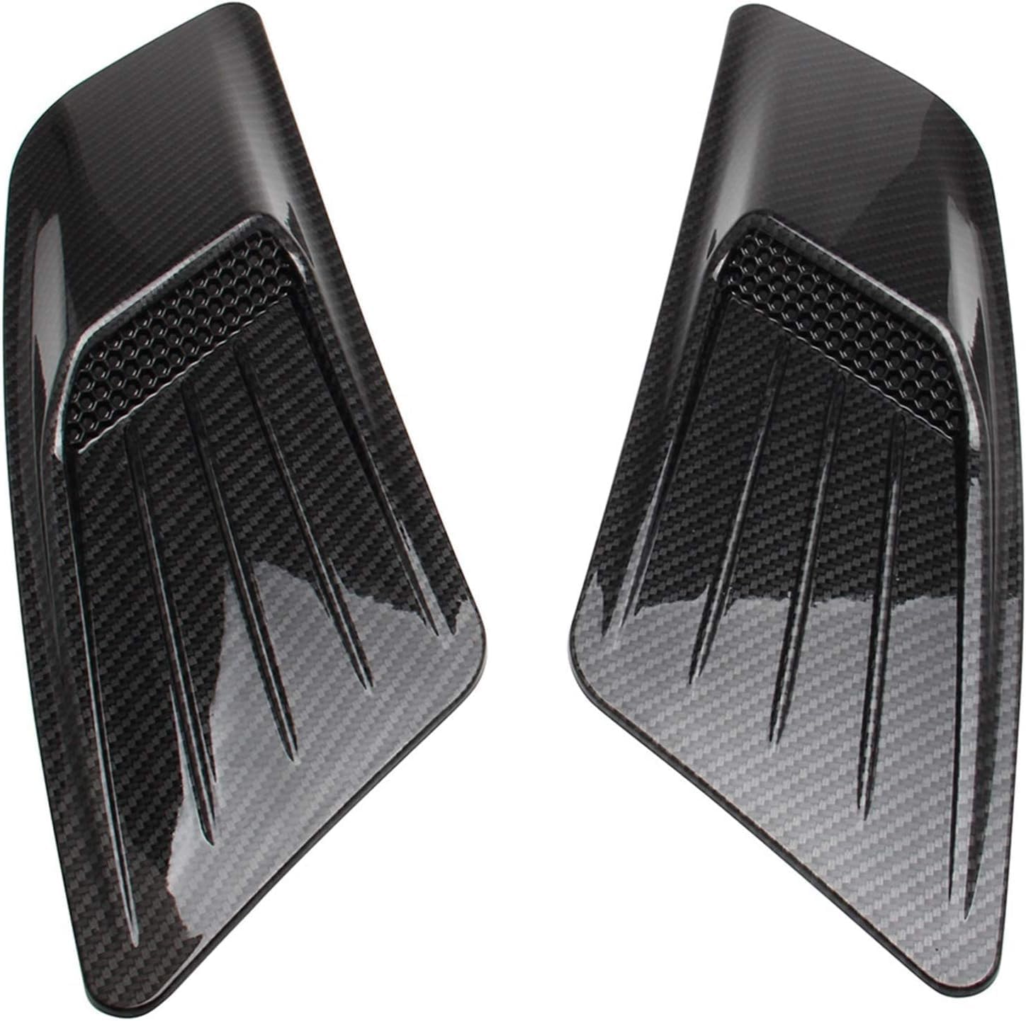 Automotive Accessories Car Air Intakes Hood Scoops Vents Hood Scoop Bonnet Cover Hood(Carbon Fiber Color)