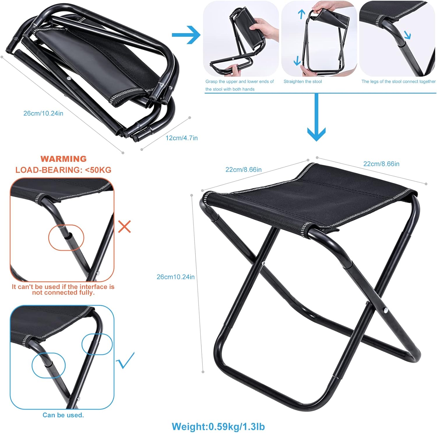 LEOFISHING 170cm/5.6ft Kids Fishing Rod Set Portable Telescopic Kids Fishing Poles with Collasible Chair Fishing Net Carrier Bag and Full Kits for Boys and GirlsBeginner and Youth