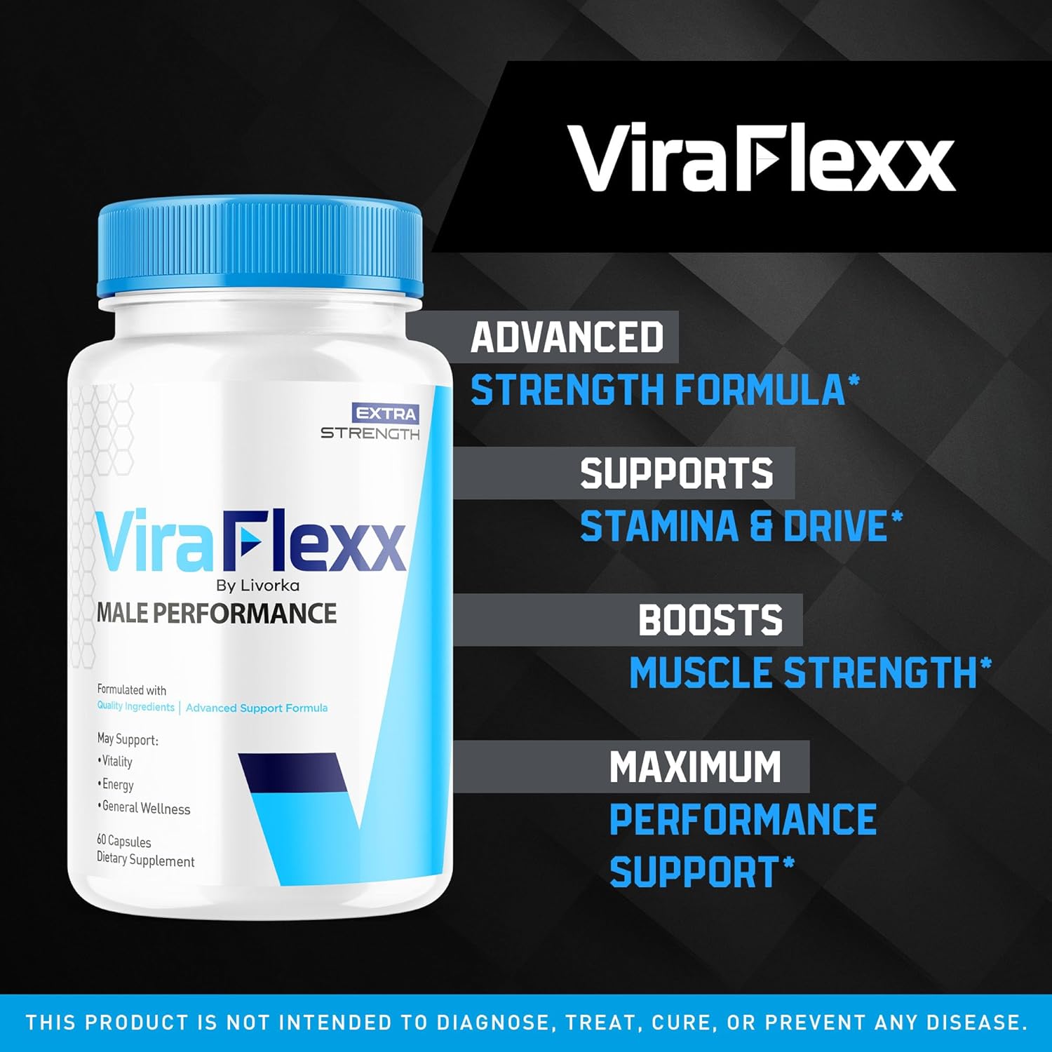LIVORKA (3 Pack) ViraFlexx Capsules, ViraFlexx Advanced Support Formula Pills, Vira Flexx Pills (180 Capsules)
