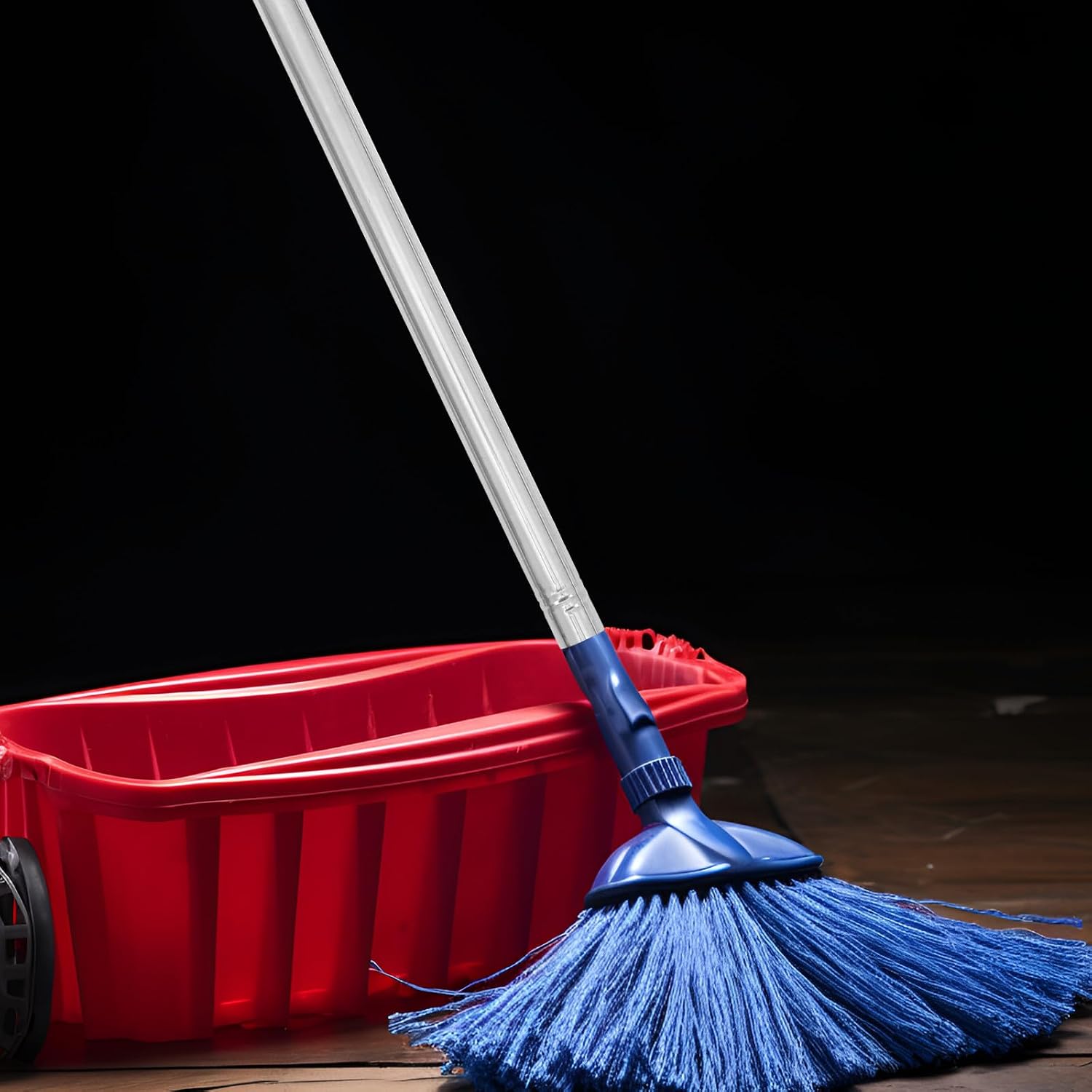 Metal Broom Handle Replacement Rod with Ergonomic Grip