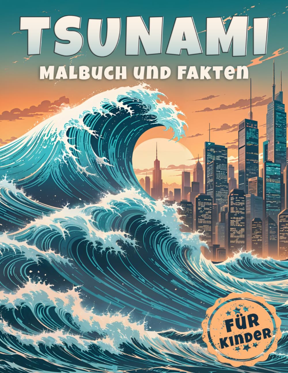 Tsunami Malbuch und Fakten für Kinder: Entdecke die faszinierende Welt der Tsunamis mit spannenden Fakten und kreativen Ausmalbildern (Naturkatastrophen Malbücher und Fakten für Kinder)
