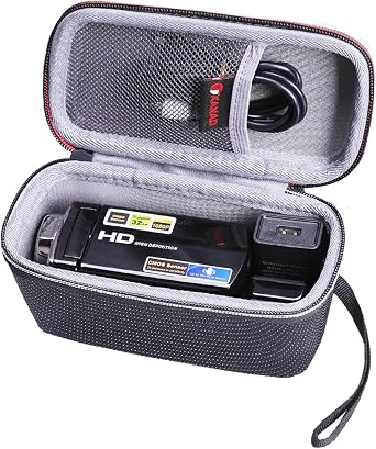 XANAD Hard Case for Kicteck/Seree/Loentir/Vetek/Olesit/ORDRO/SMIRLY/Muitune Video Camera or Sony HDR CX675 Camcorder Digital Vlogging Camera Recorder - Travel Protective BagInside 6.4"x2.8"x3.3"