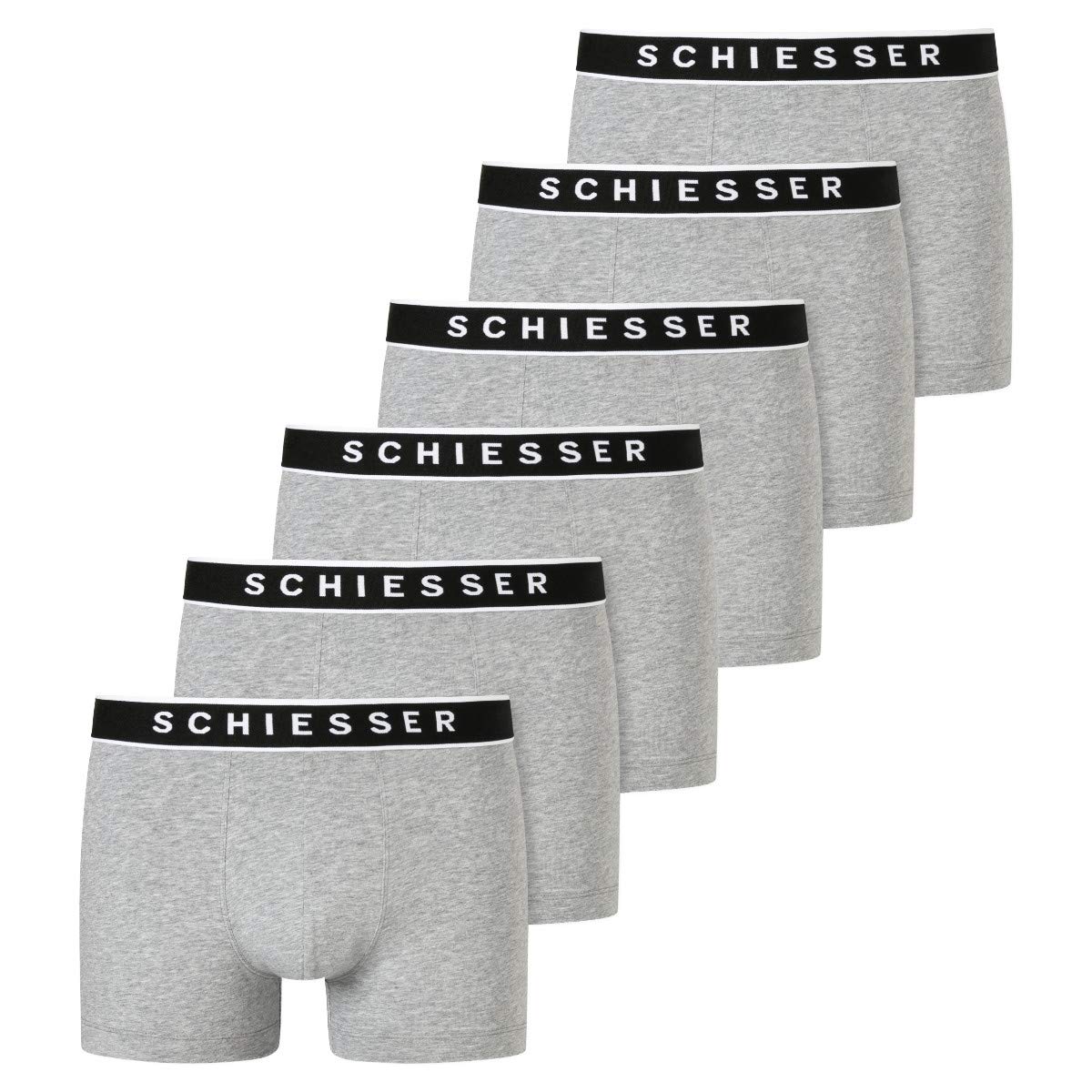 Schiesser Bielizna Mężczyźni 95/5 bokserki z bawełny organicznej, 3 sztuki (3 w zestawie)