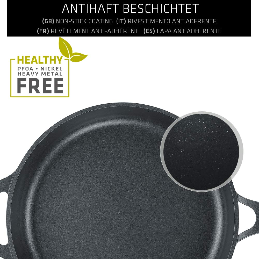 Berndes Pfanne Vienna 24 cm, allherdtauglich, Bratpfanne mit 3-lagiger Antihaftversiegelung, Vollflächen-Induktion, antihaft beschichtet