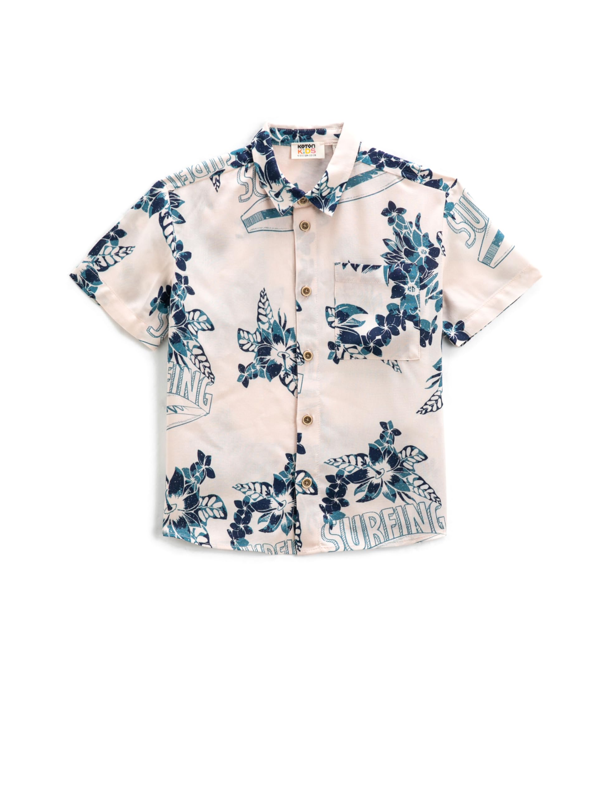 Maglietta Bambino Maniche Corte Cotone - Stampa Floreale Con Tasca - Foto 8