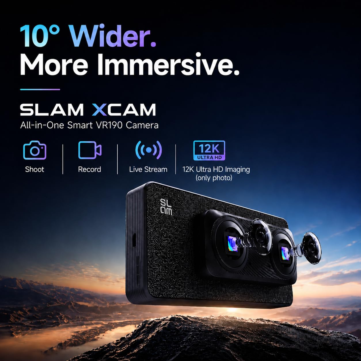 Amazon.com : SLAM XCAM Professional 3D VR Camera:8K 30FPS 3D 180