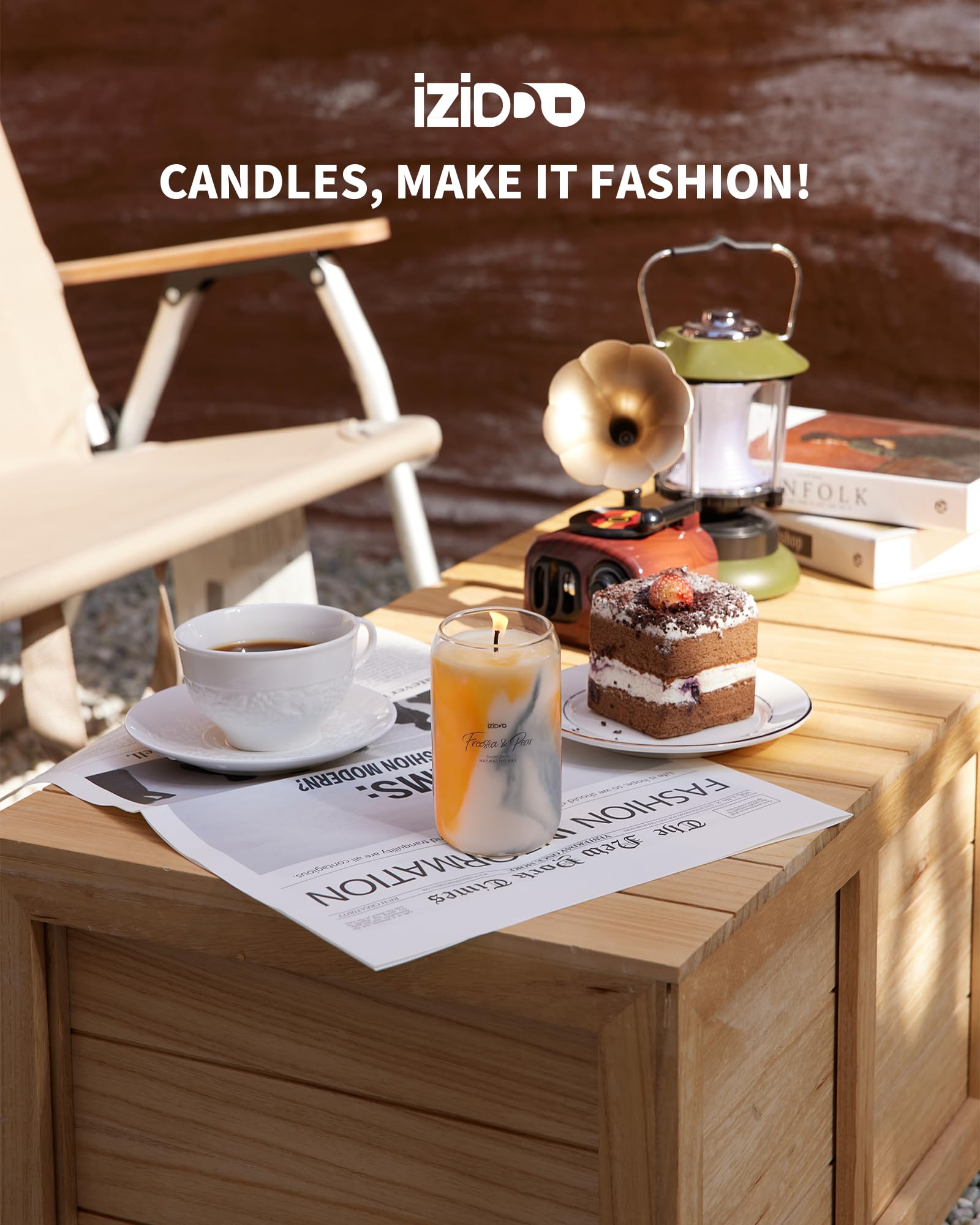 Thompson's Candle Co. Mulled Cider Pillar Candles Med.