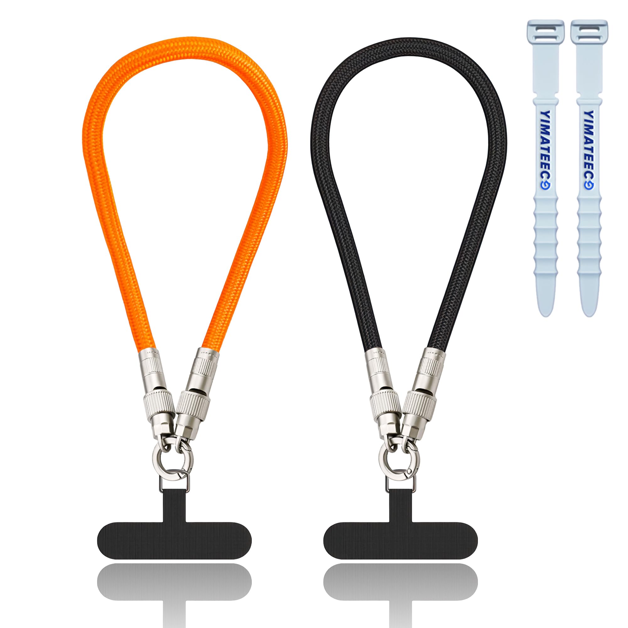 YIMATEECO Cell Phone Lanyard Built-in USB C Cable, 2 In1 65W Fast Charging Phone Lanyard Wrist Strap, Data Transfer Cord