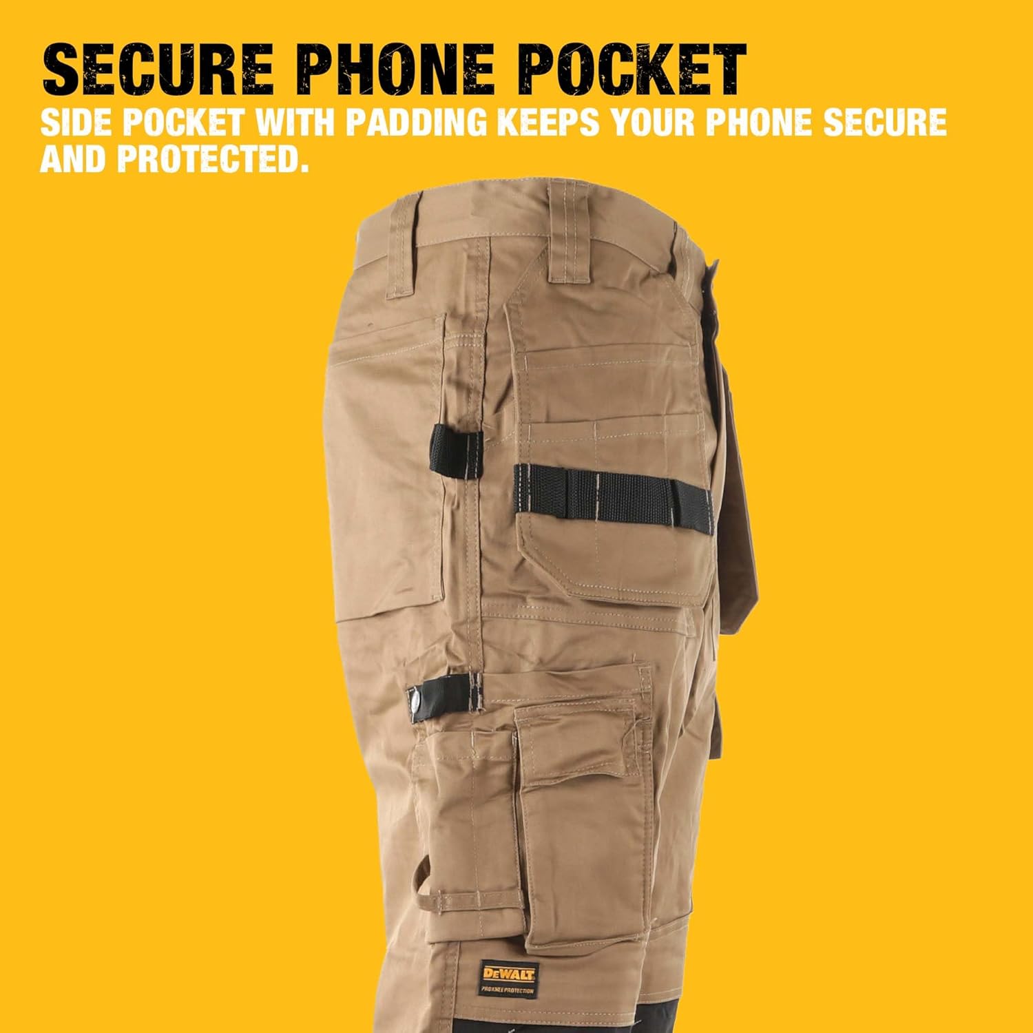DEWALT Protradesman Men's Loose Fit, Holster Pocket, Cottonpoly Stretch Work Pants - Image 5