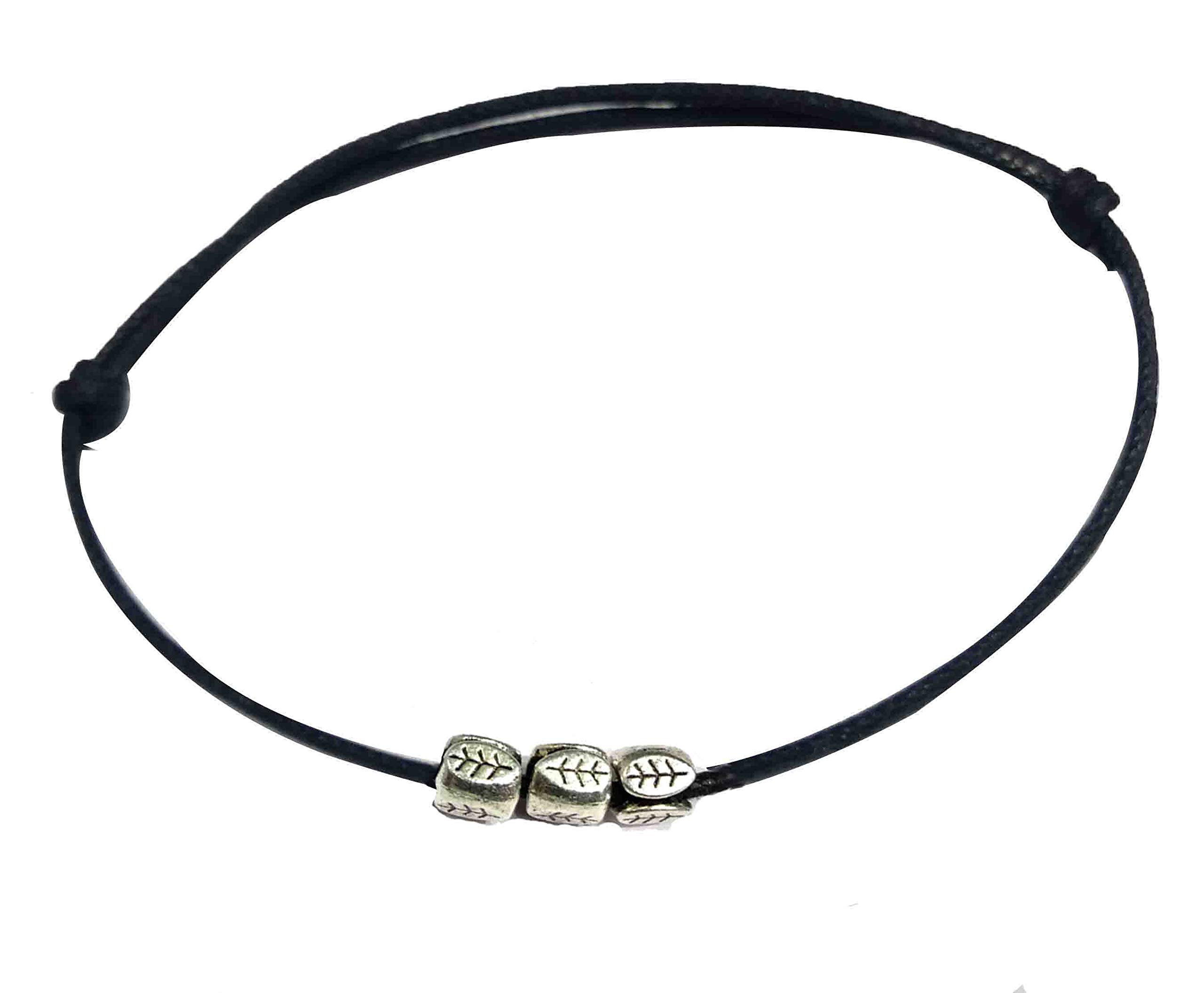 GURJARI JEWELLERS Silver with Beads Oxidised, Religion Anklets for Women, Girls (Black) (B08CFY2QZB) Amazon Price History, Amazon Price Tracker