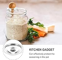 Vista 4 de Cabilock Tapa de sartén de salsa de acero inoxidable solamente 6.3 in Tapa de olla superior para cocinar antiquemaduras